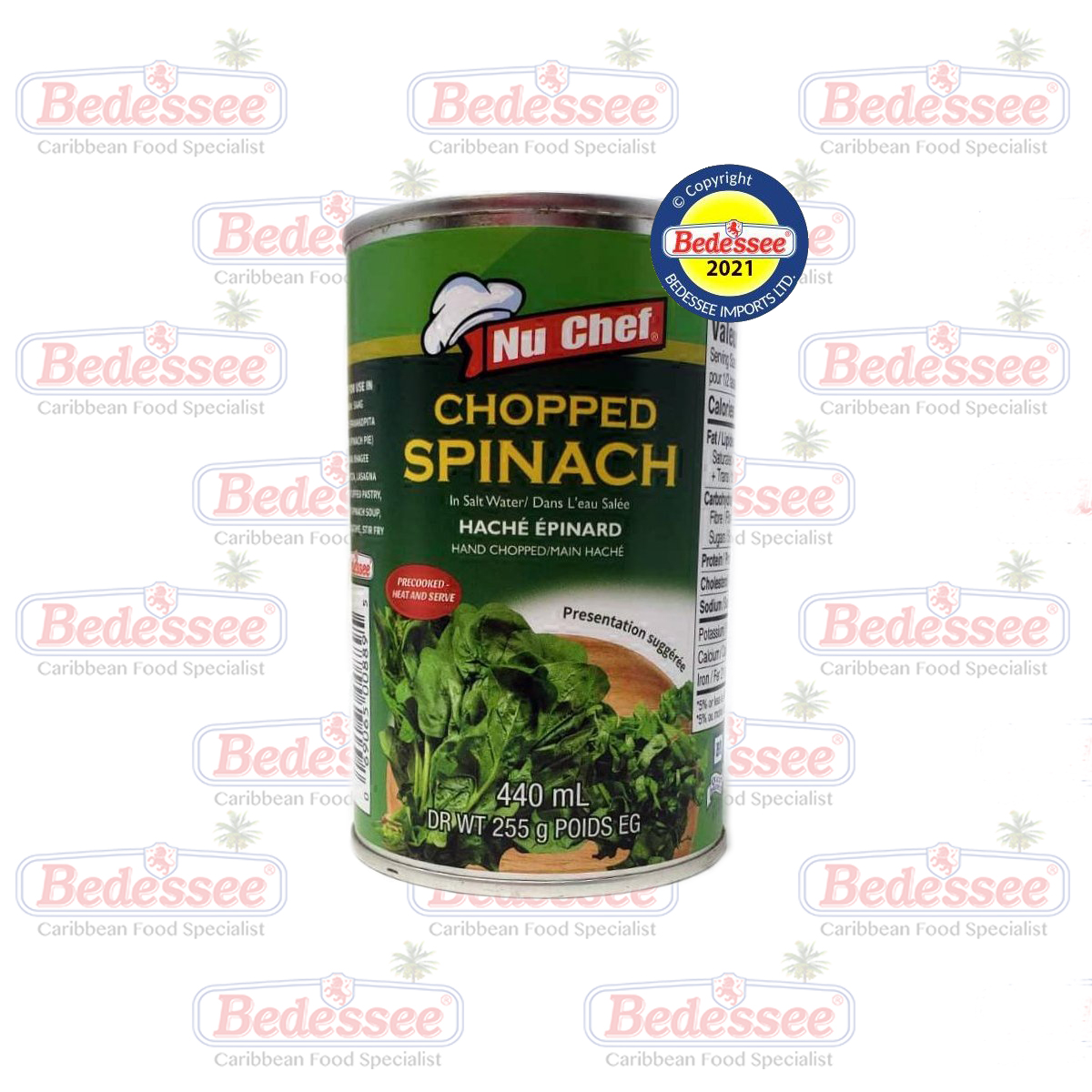 SPINACH CHOPPED CANNED