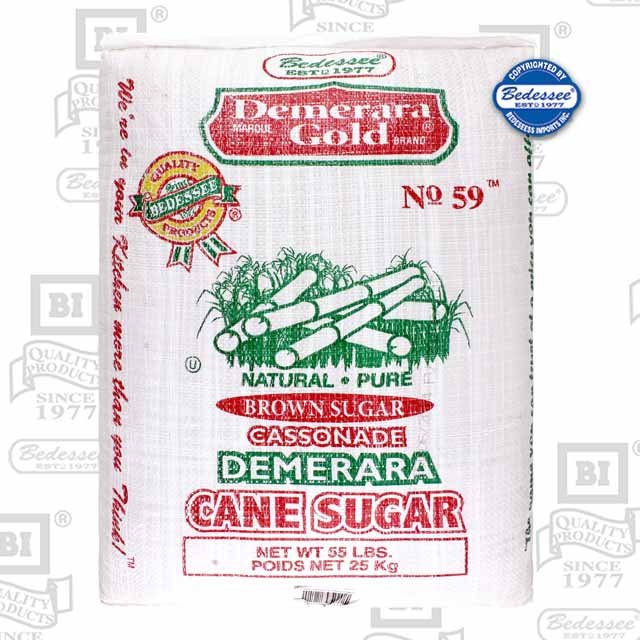 SUGAR DEMERARA 25 KG